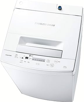 TOSHIBA 全自動洗濯機 AW-45M7 ホワイト　愛知県北名古屋市引き取り Amazon.co.jp: 東芝 4.5kg 全自動洗濯機 ピュアホワイトTOSHIBA